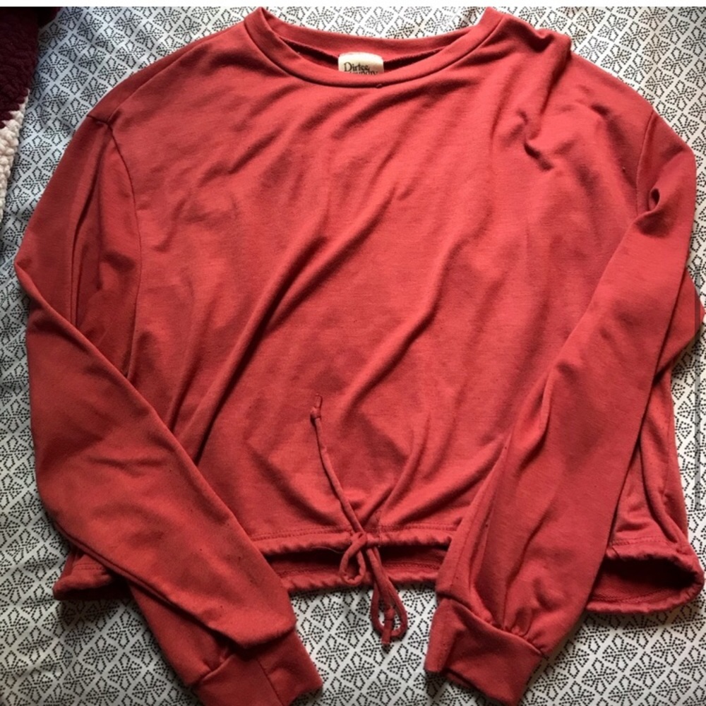 Dirty Laundry Cropped Long Sleeve Shirt